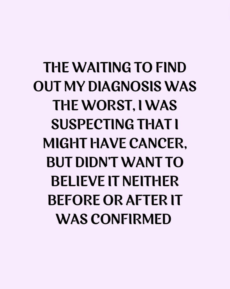 Finding out the diagnosis...