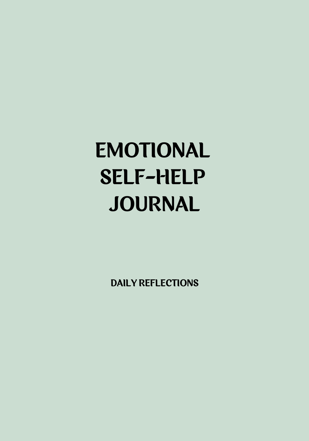 Emotional Self-Help Journal daily reflections (Digital Version)